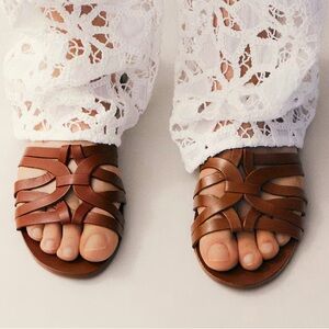 NWOT Mango strap sandals